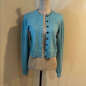 Free People Blue Cardigan